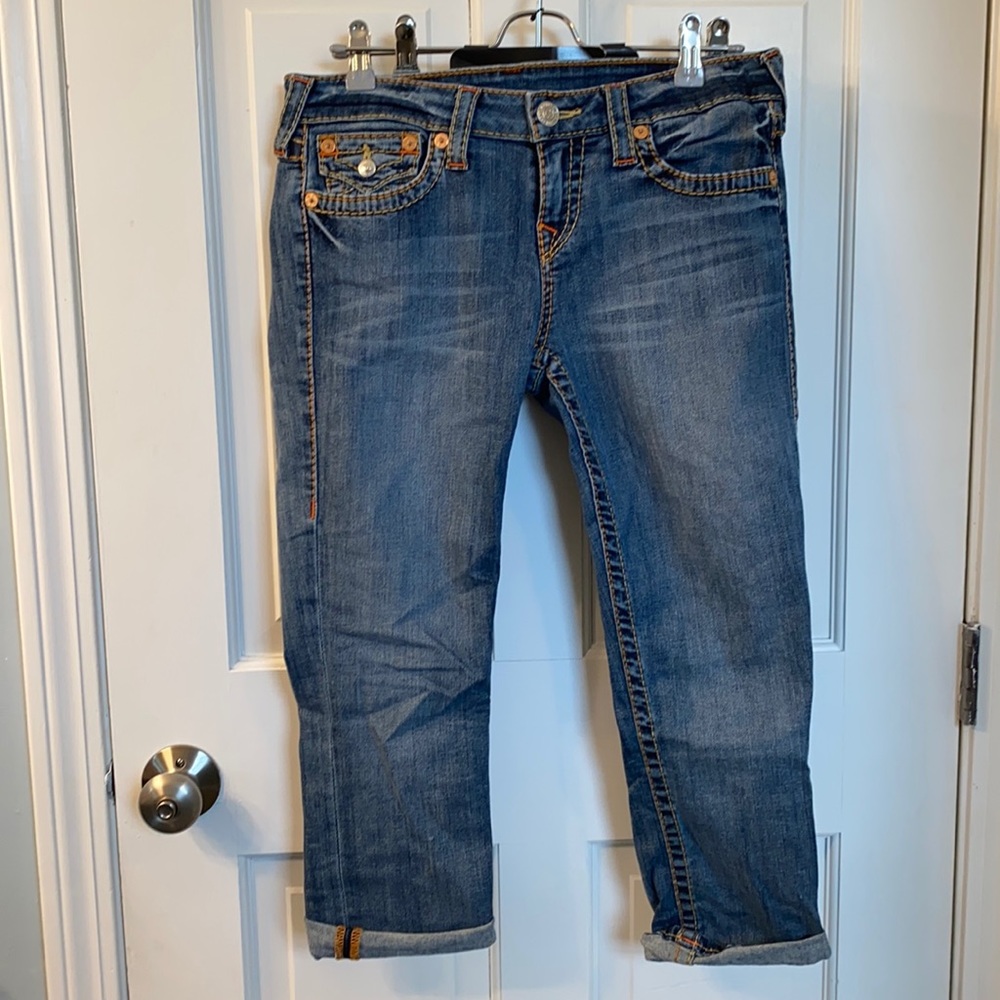 True Religion Big T Capri Size 29
